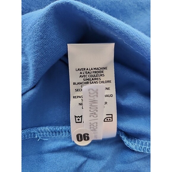 New Life is Good Retro Wave Stripe XLarge Women's Blue SS Crusher Lite Tee - Picture 13 of 14